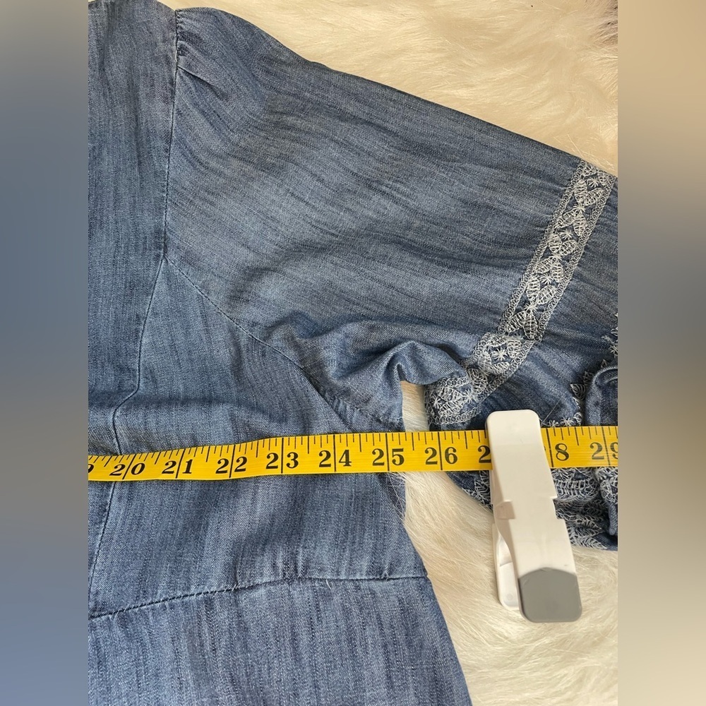 J Jill embroidered Blue Denim Dress Tunic 2x - Picture 12 of 12